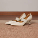 Cyra Genuine Leather Heels