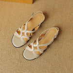 Bellina Genuine Leather Gladiator Slingback Sandals