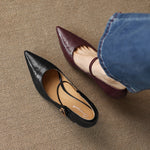 Eda Genuine leather Pointed-Toe Pumps
