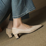 Vena Genuine Leather Heel Pumps