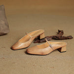 Esmer Genuine Leather Mules