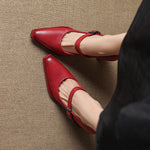 Claya Genuine Leather Heels