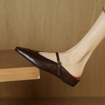 Kiro Genuine Leather Mules