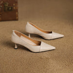 Nia Genuine Leather Heels