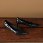 Avia Genuine Leather Pointed-Toe Heels