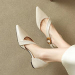 Viera Premium Leather Pointed Toe Pumps