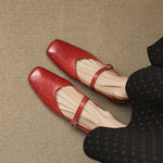 Ayra Genuine Leather Flats
