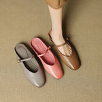 Lora Genuine Leather Mules