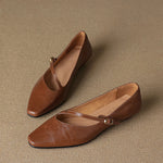 Elaria Genuine Leather Mary Jane Pumps