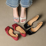 Avela Genuine Leather Open-Toe Heels