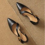 Viera Premium Leather Pointed Toe Pumps