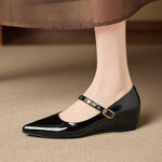 Emery Genuine Leather Mary Jane Flat