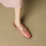 Lora Genuine Leather Mules