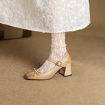 Emara Genuine Leather Heels