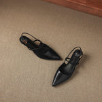 Zyra Genuine Leather Mary-Jane Slingback Heels