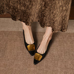 Relia Genuine Leather Flats