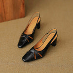 Marlet Genuine Leather Slingbacks