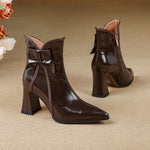 Colette Genuine Leather Ankle Boots