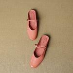 Lora Genuine Leather Mules