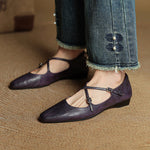 Eclan Genuine Leather Flats