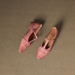 Leya Genuine Leather T-Strap Pumps