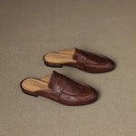 Serin Genuine Leather Mules
