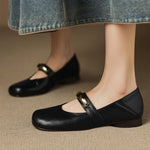 Etta Genuine Leather Mary Jane Pumps