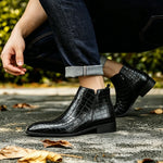 Elver Genuine Leather Chelsea Boots