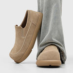 Milo Cowhide Slip-On Suede Shoes