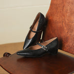 Odet Genuine Leather Mary Jane Flats