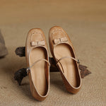 Leva Genuine Leather Flats