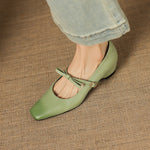 Rosalie Genuine Leather Mary Jane Pumps