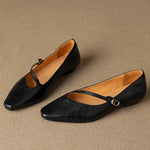 Elaria Genuine Leather Mary Jane Pumps