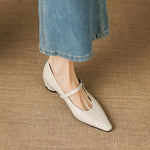Odet Genuine Leather Mary Jane Flats