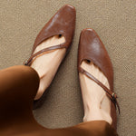 Elaria Genuine Leather Mary Jane Pumps