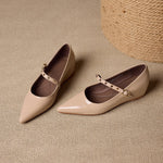 Emery Genuine Leather Mary Jane Flat