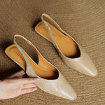 Amelie Genuine Leather Slingbacks