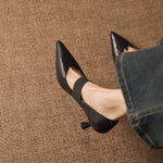 Cyra Genuine Leather Heels