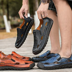 Kairo Hollow Out Leather Comfort Shoes