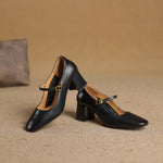 Lenara Genuine Leather Heels