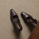 Claya Genuine Leather Heels
