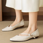 Elaria Genuine Leather Mary Jane Pumps