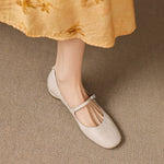 Seren Genuine Leather Flats