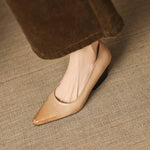 Zyla Genuine Leather Heels