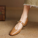 Maira Genuine Leather Heels