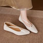 Ciela Genuine Leather Cross Strap Flats