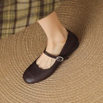 Sela Genuine Leather Flats