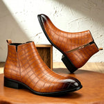 Elver Genuine Leather Chelsea Boots