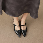 Kemi Genuine Leather Slingbacks