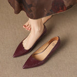Avia Genuine Leather Pointed-Toe Heels